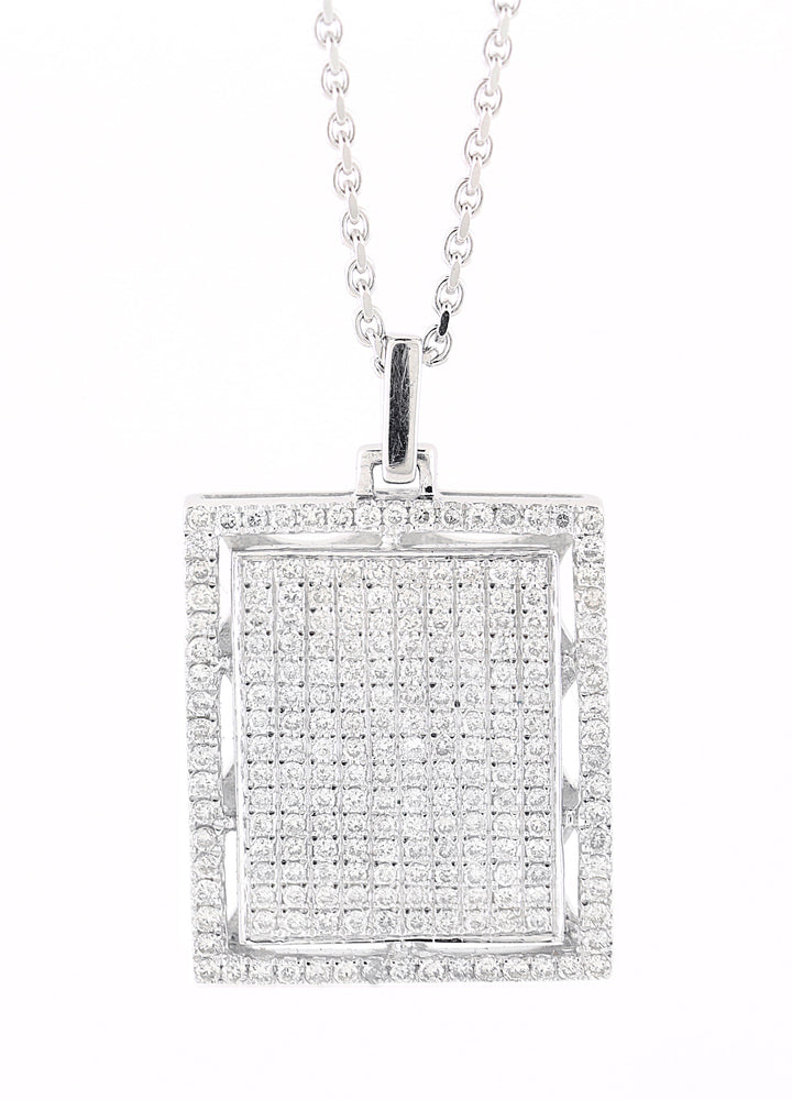 18kt White Gold Diamond Pendant