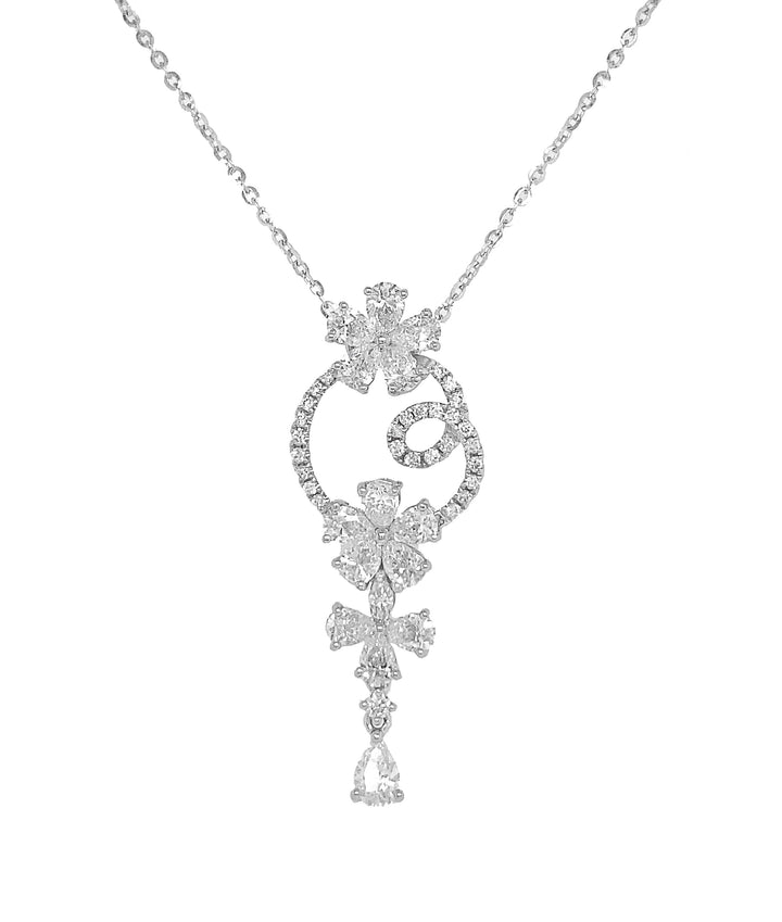 18kt White Gold Diamond Pendant