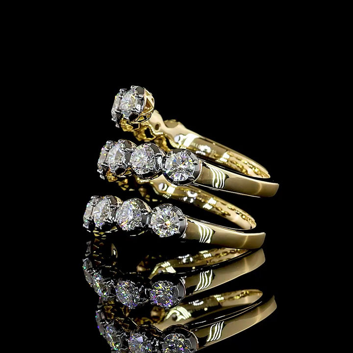 14kt Yellow Gold Lab Diamond Ring