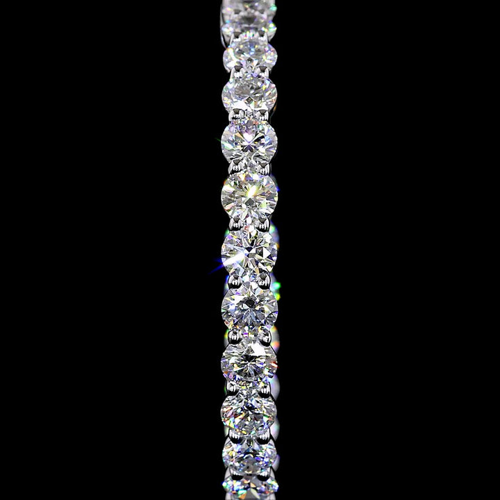 14kt White Gold Lab Diamond Hoops