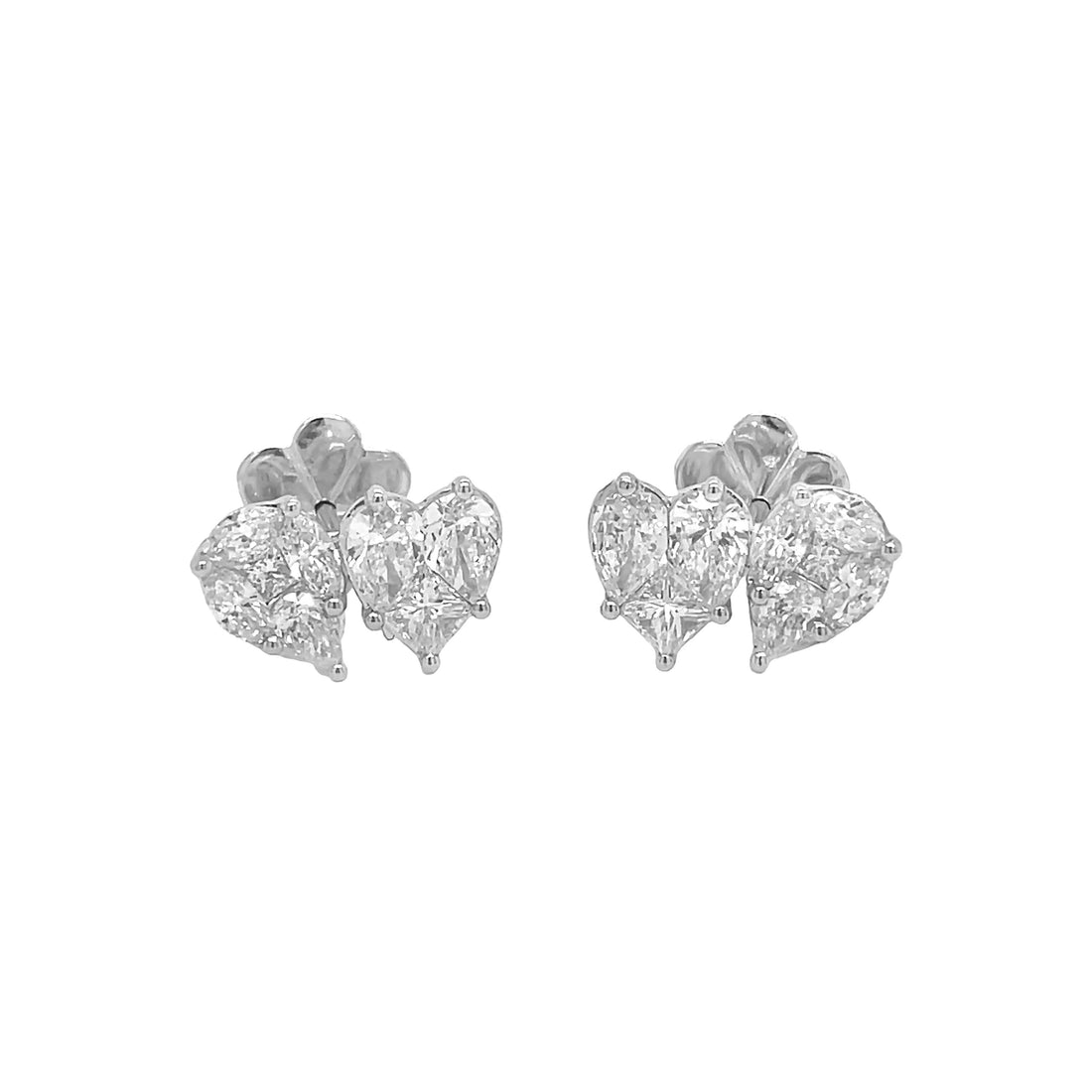 18kt White Gold Diamond Earrings
