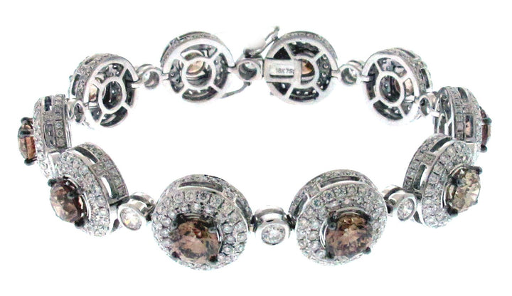18kt White Gold Champagne Diamond Bracelet