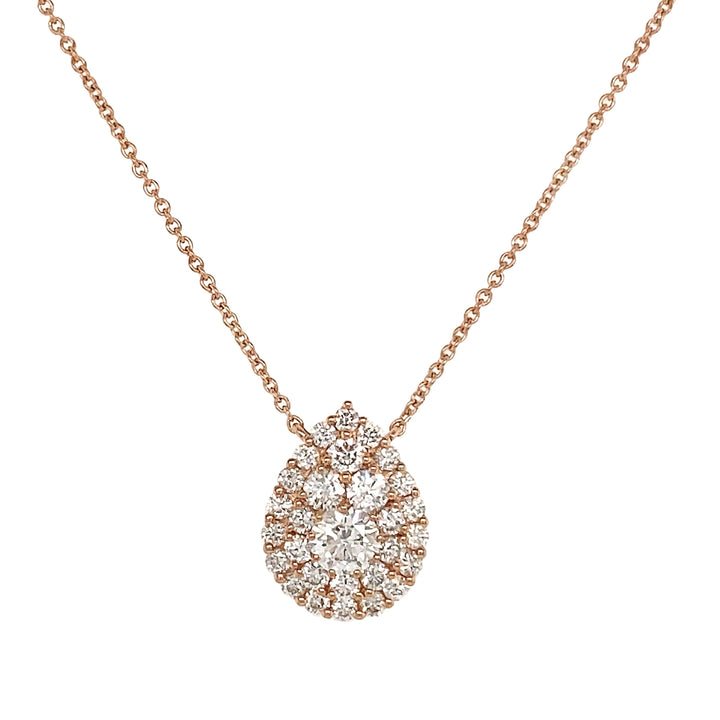 18kt Rose Gold Diamond Pendant