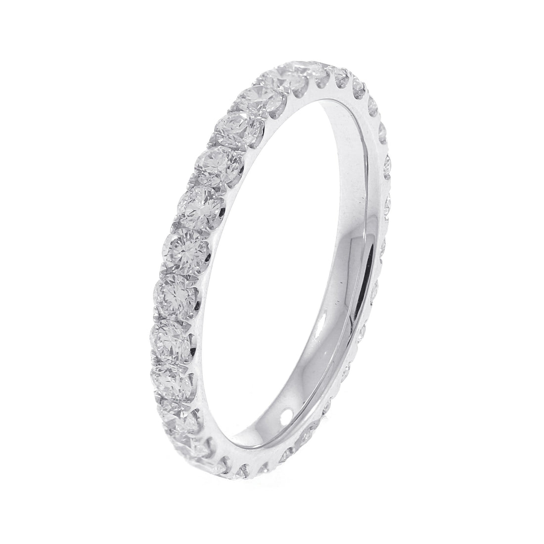 18kt White Gold Diamond Eternity Band