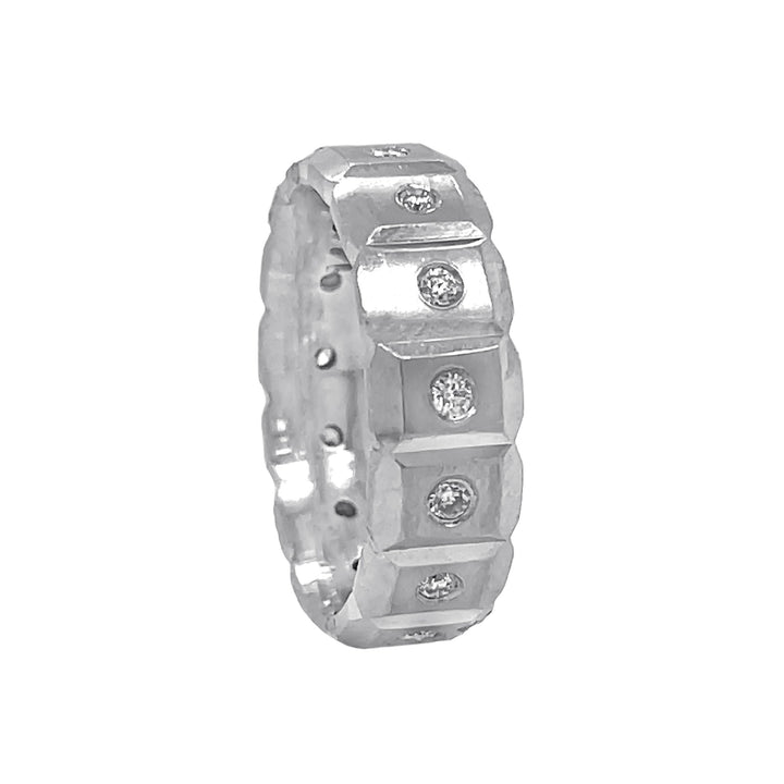 14kt White Gold Diamond Band