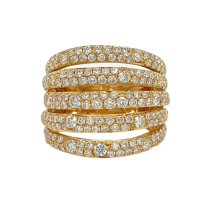 18kt Yellow Gold Diamond Ring