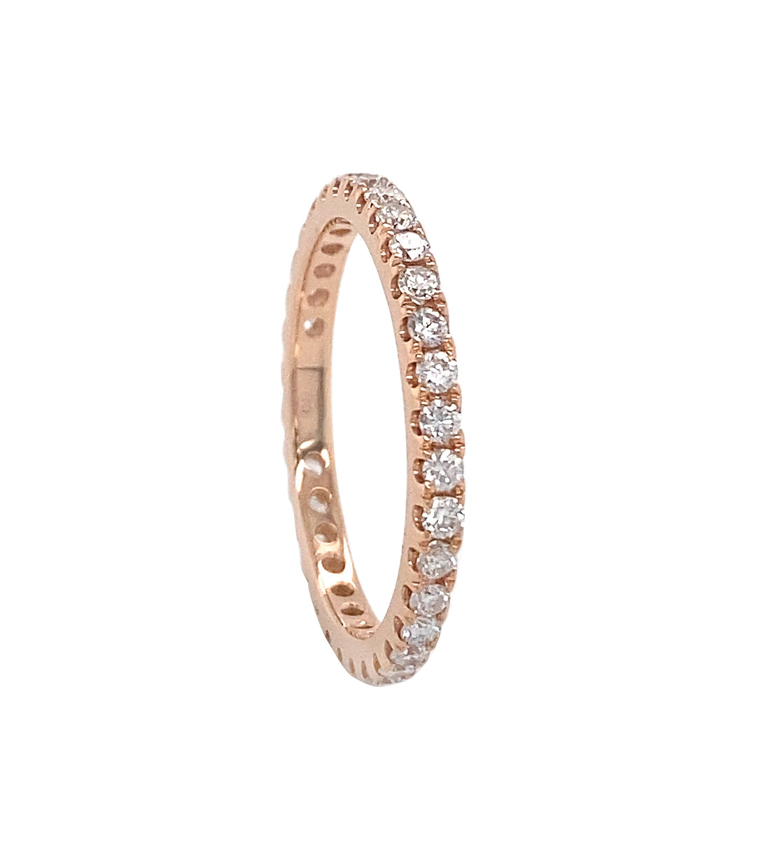 18Kt Rose Gold Diamond Eternity Band