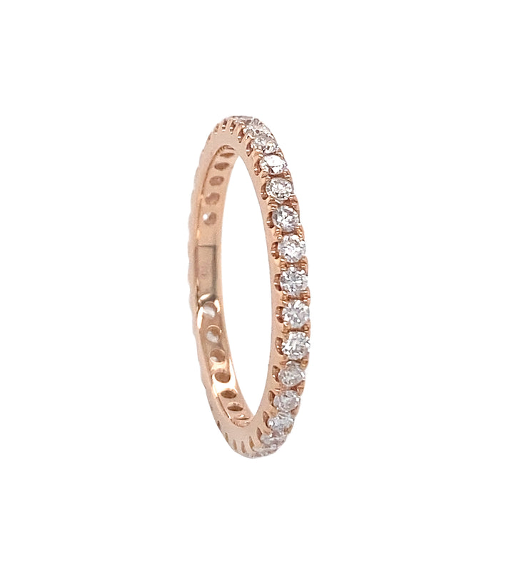 18Kt Rose Gold Diamond Eternity Band