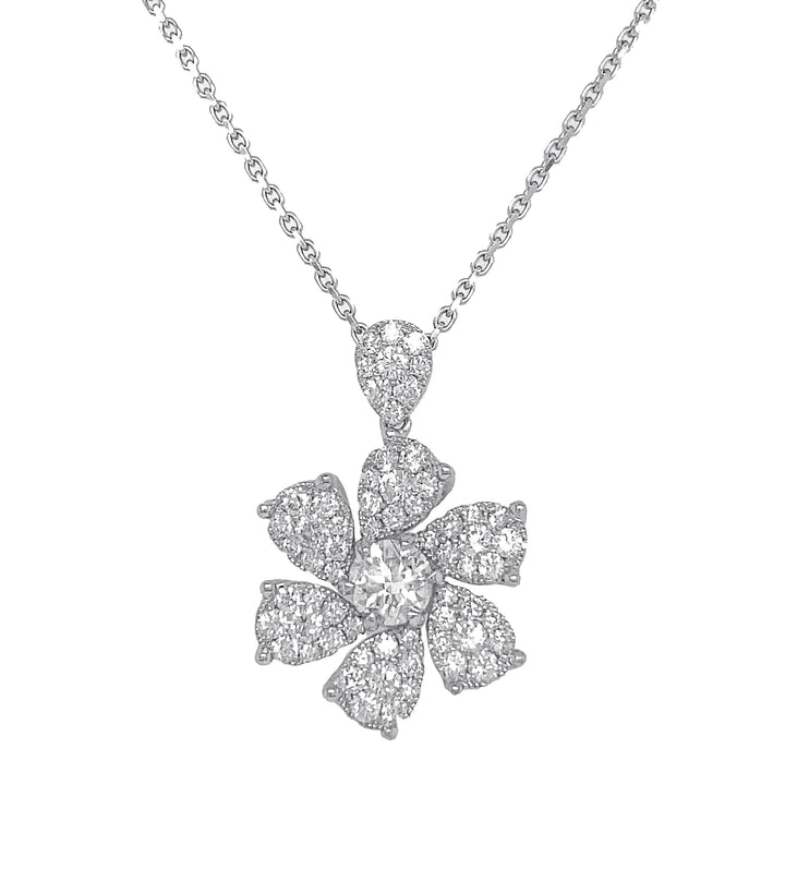 18kt White Gold Diamond Pendant