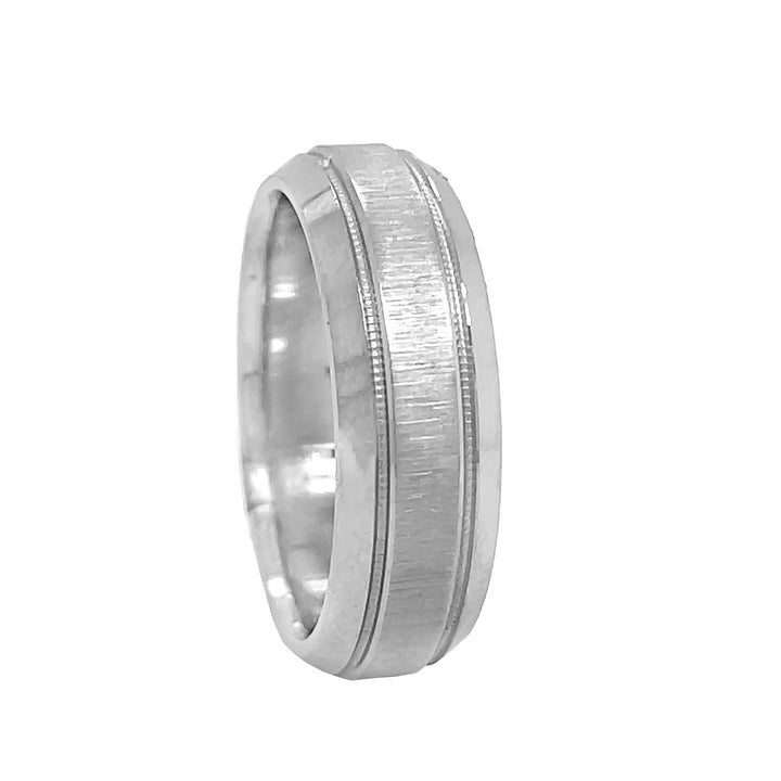 14kt White Gold Wedding Band