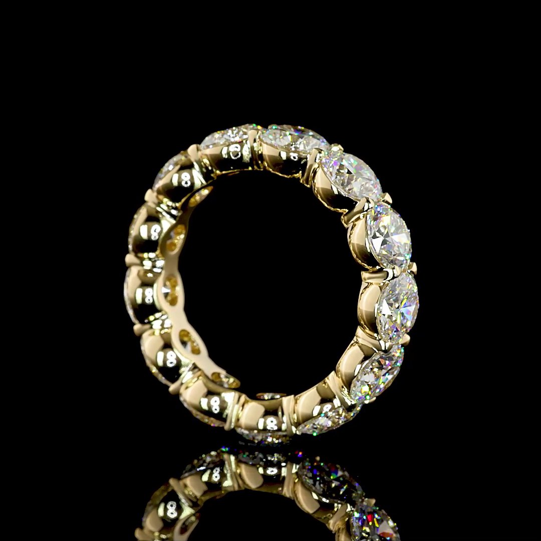 14kt Yellow Gold Lab Diamond Eternity Band