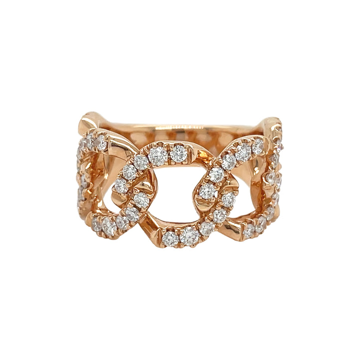 18kt Rose Gold Diamond Ring