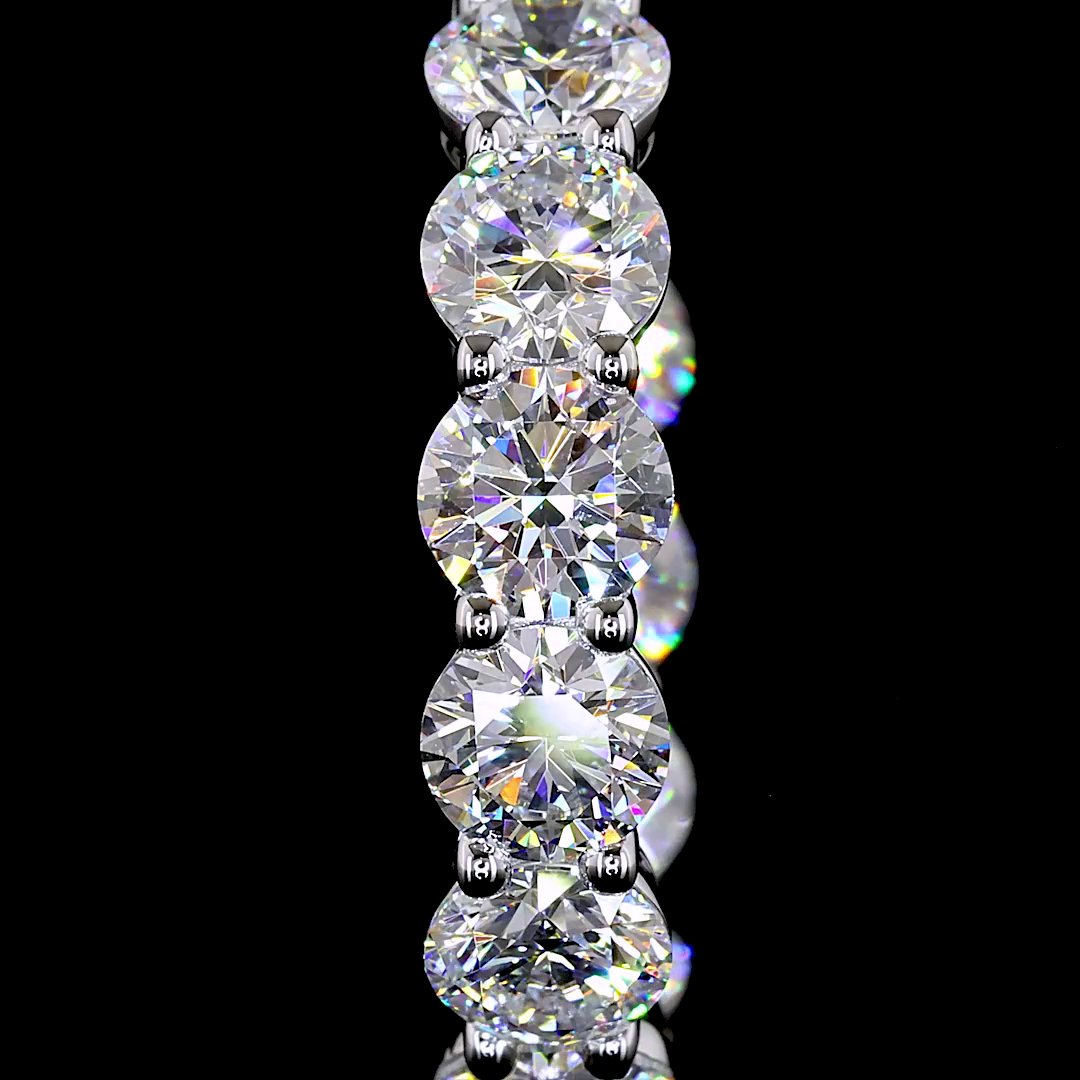 14kt White Gold Lab Diamond Huggie Earrings