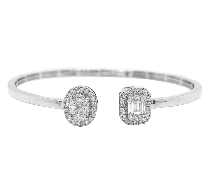 18kt White Gold Diamond Bangle
