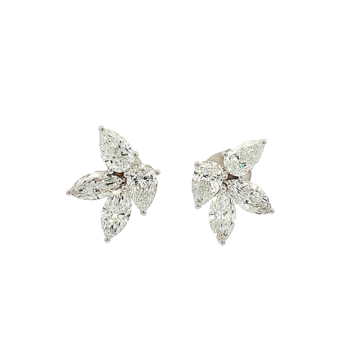 18kt White Gold Lab Diamond Earrings