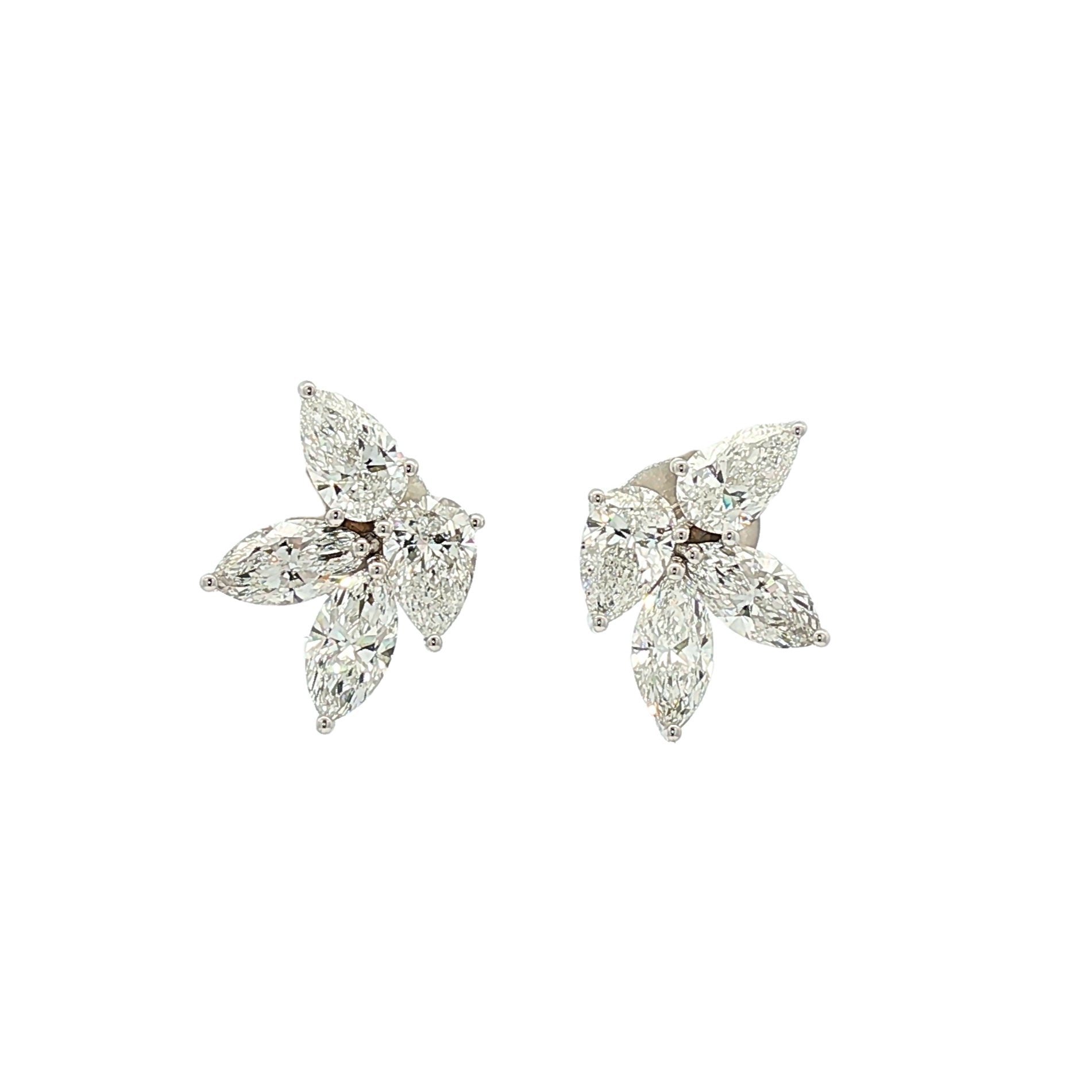 18kt White Gold Lab Diamond Earrings