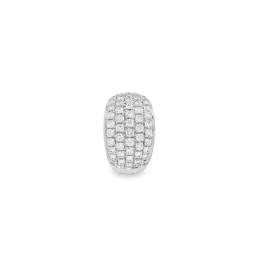 18kt White Gold Diamond Cuff Earring