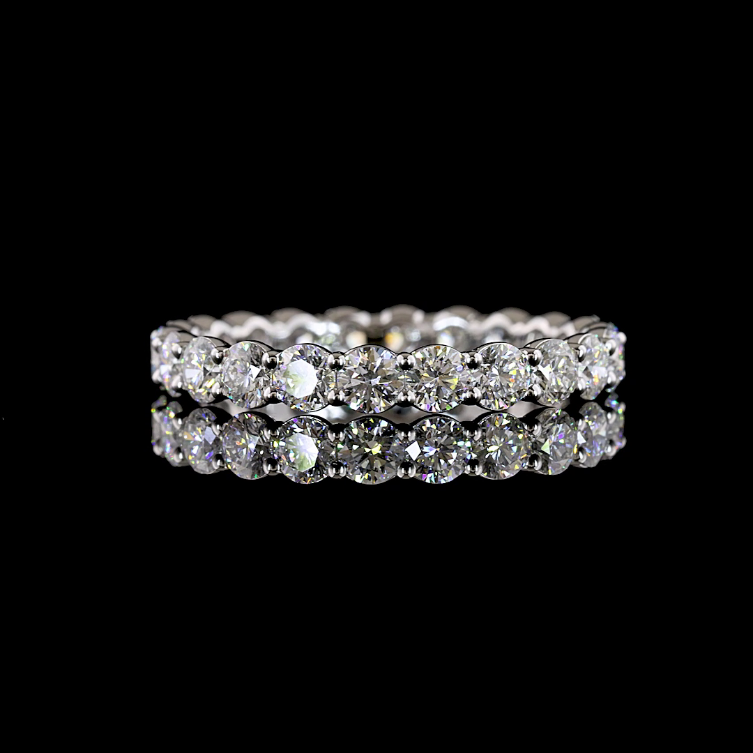 14kt White Gold Lab Diamond Eternity Band
