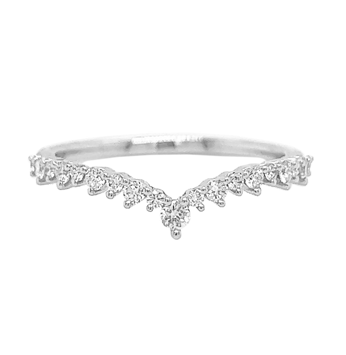 18kt White Gold Diamond Band