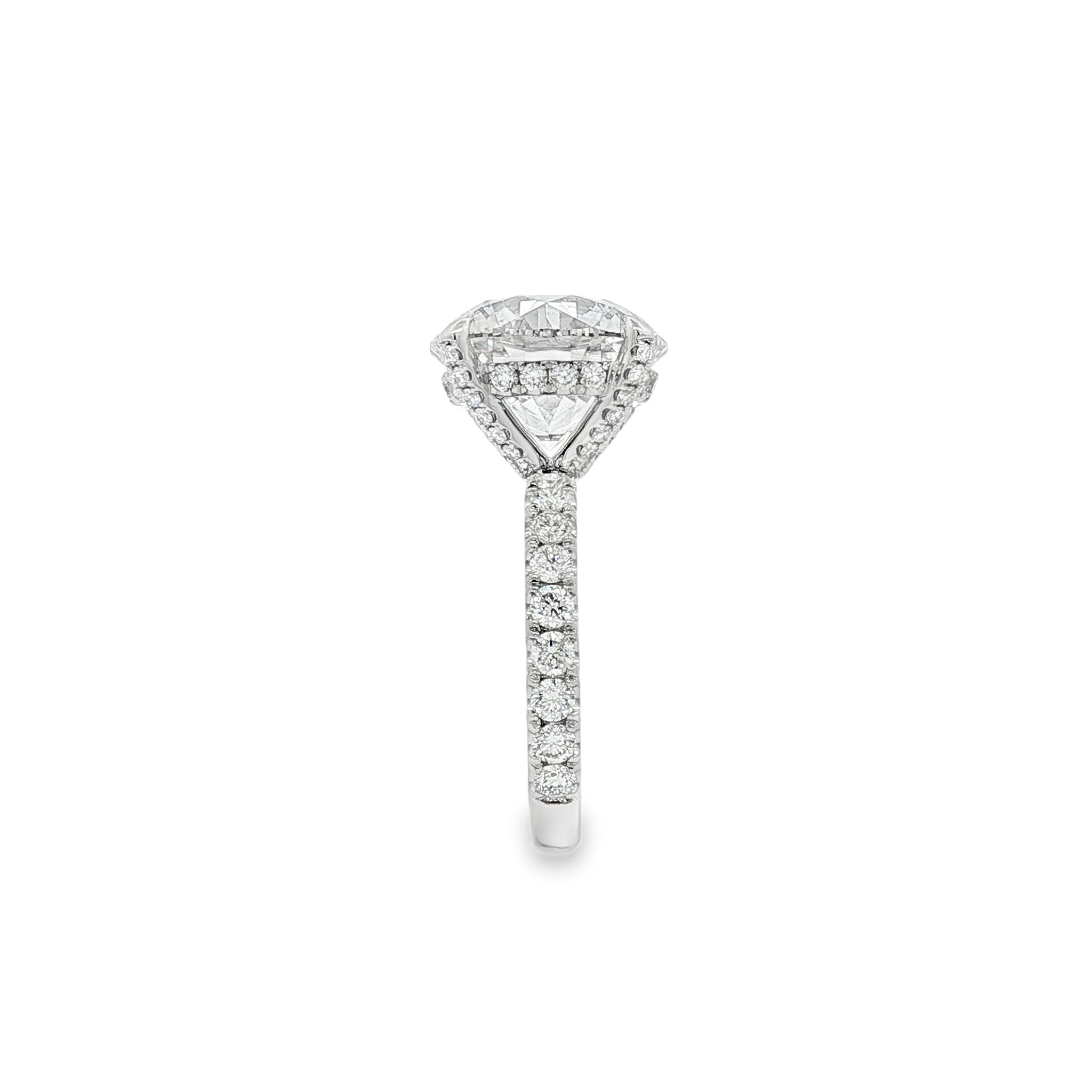 14kt White Gold Lab Diamond Ring