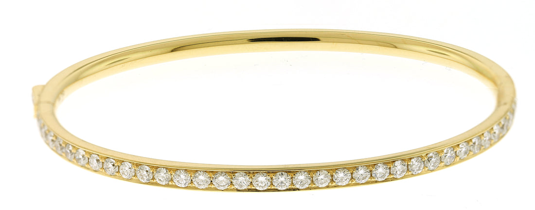 18kt Yellow Gold Diamond Bangle
