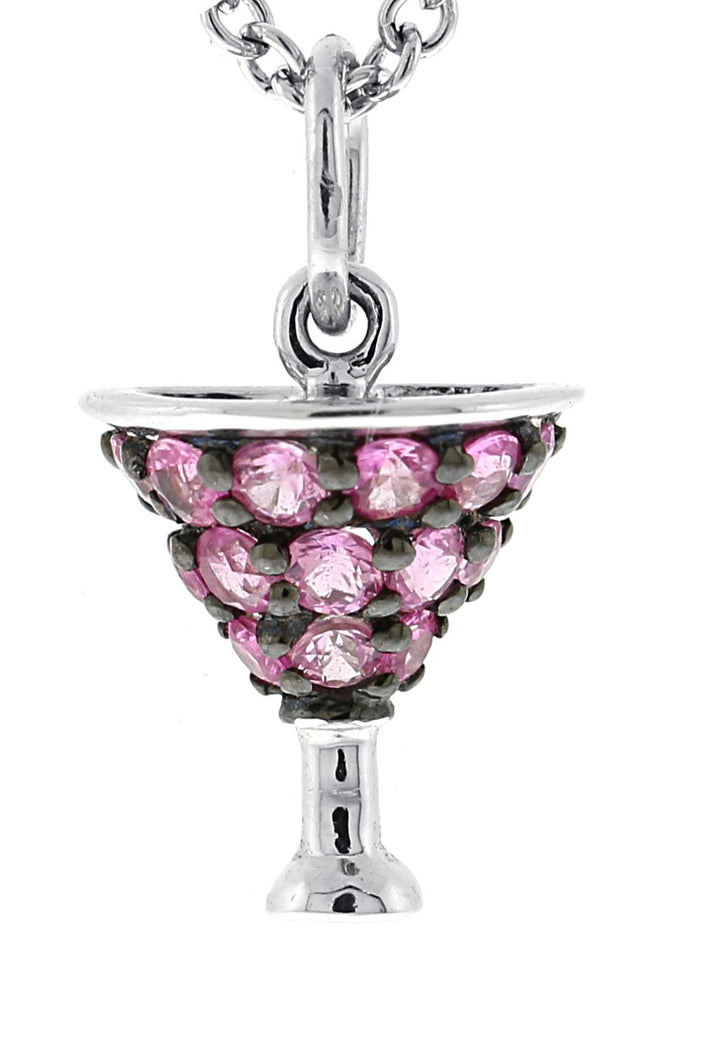 18kt White Gold Sapphire Pendant