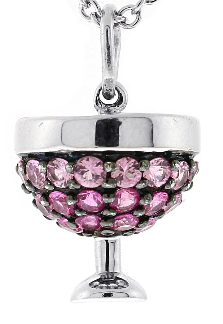18kt White Gold Sapphire Pendant