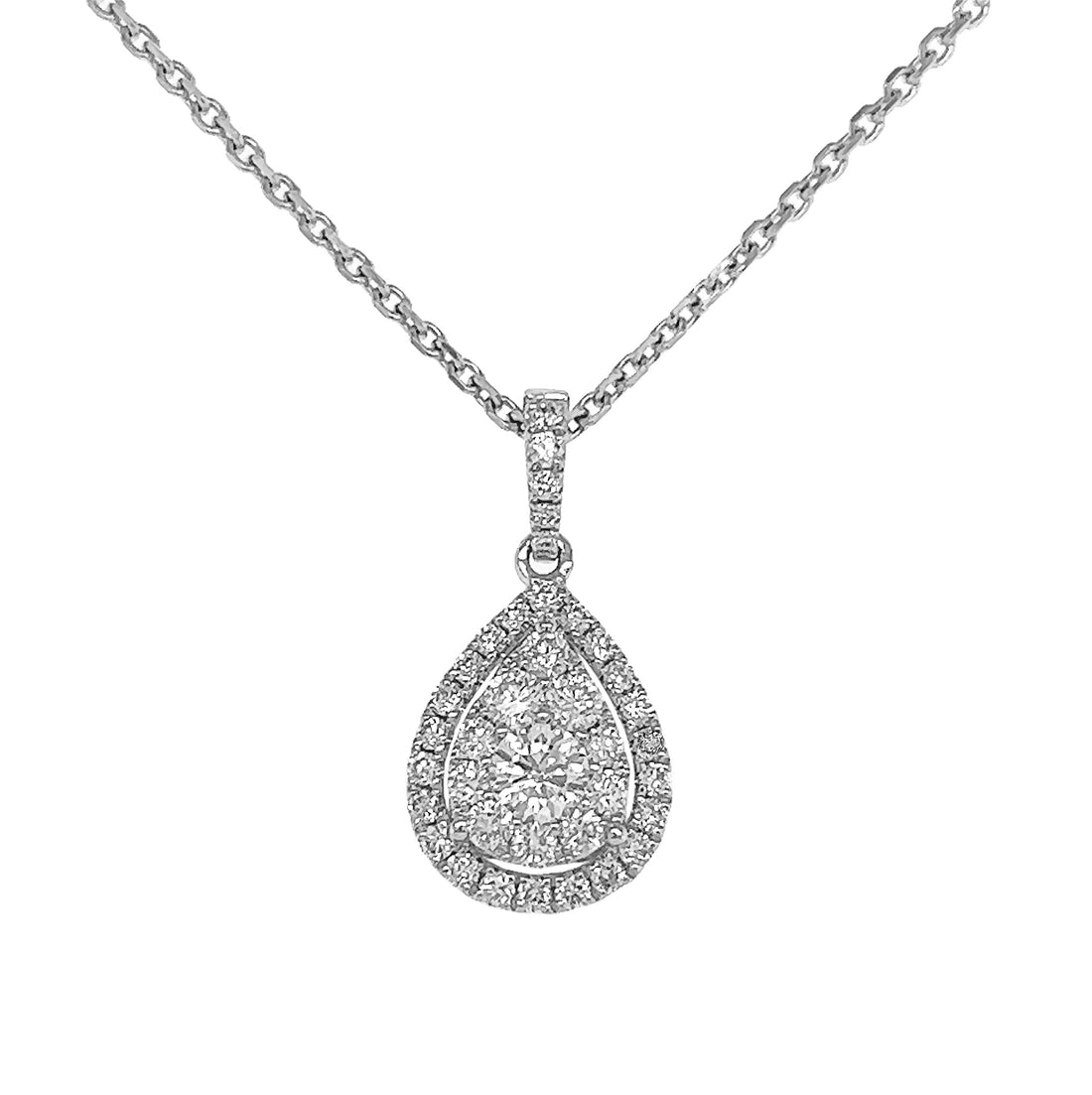 18kt White Gold Diamond Pendant