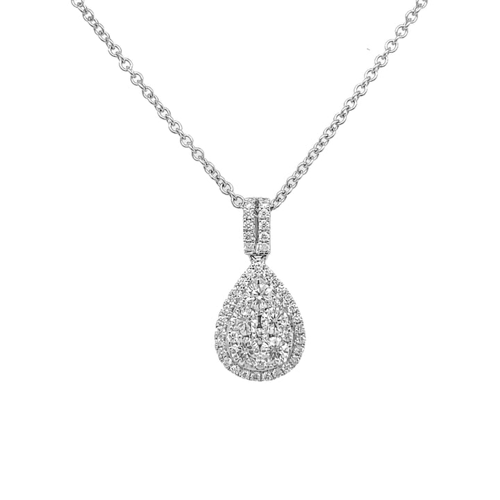 18kt White Gold Diamond Pendant