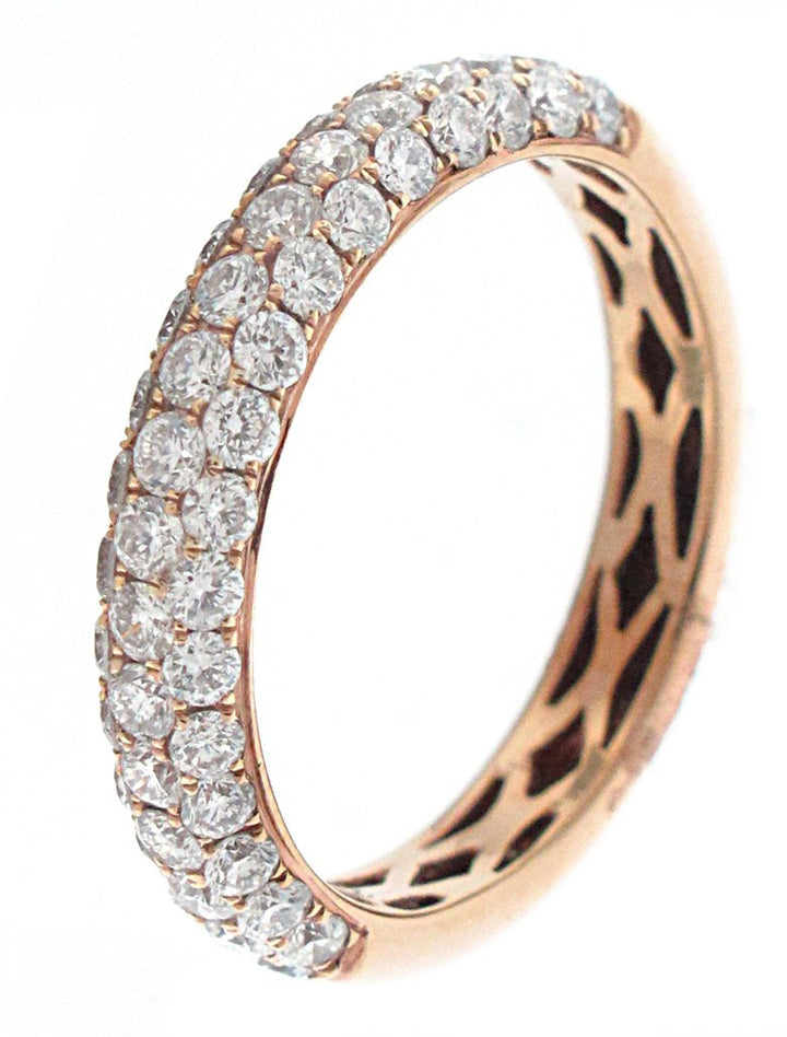 18kt Rose Gold Diamond Band