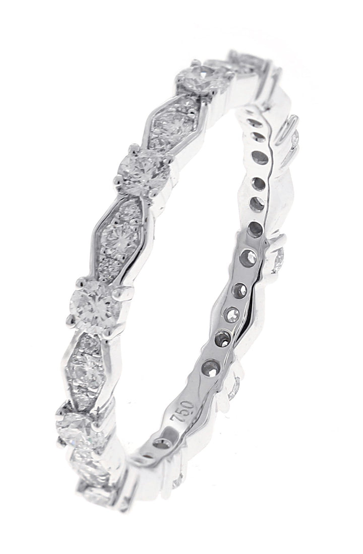 18kt White Gold Diamond Eternity Band