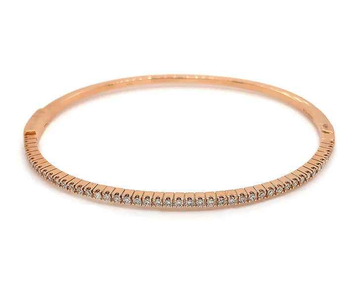18kt Rose Gold Diamond Bangle