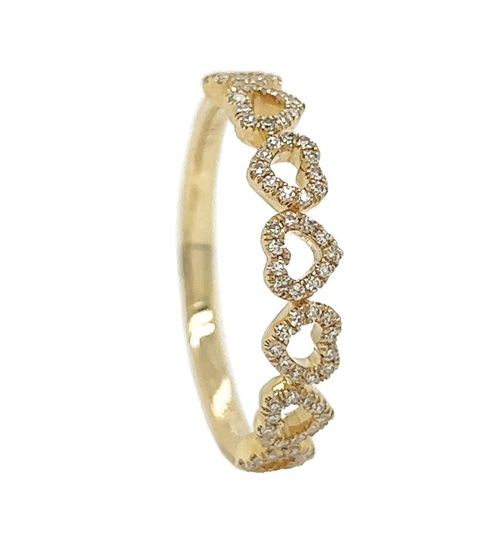 14kt Yellow Gold Diamond Band