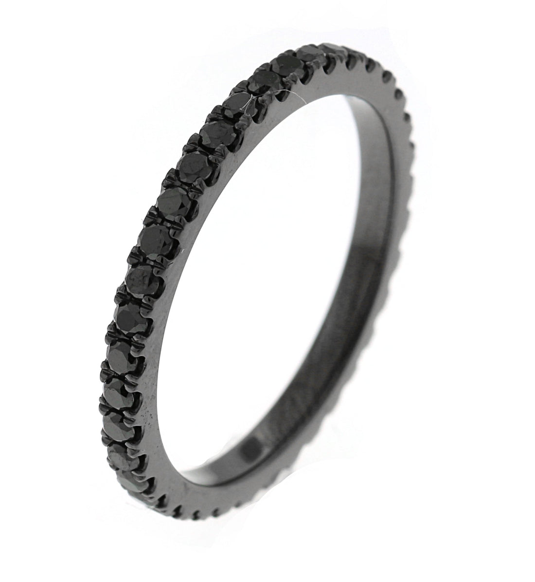 18kt Black Gold And Black Diamond Band
