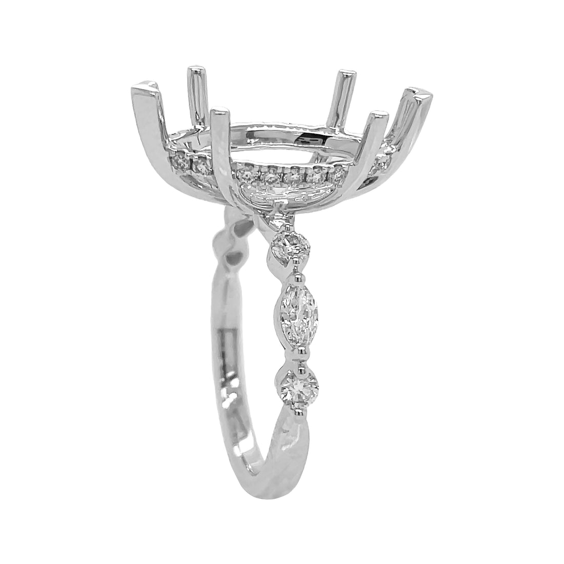 Platinum and Diamond Semi-mount