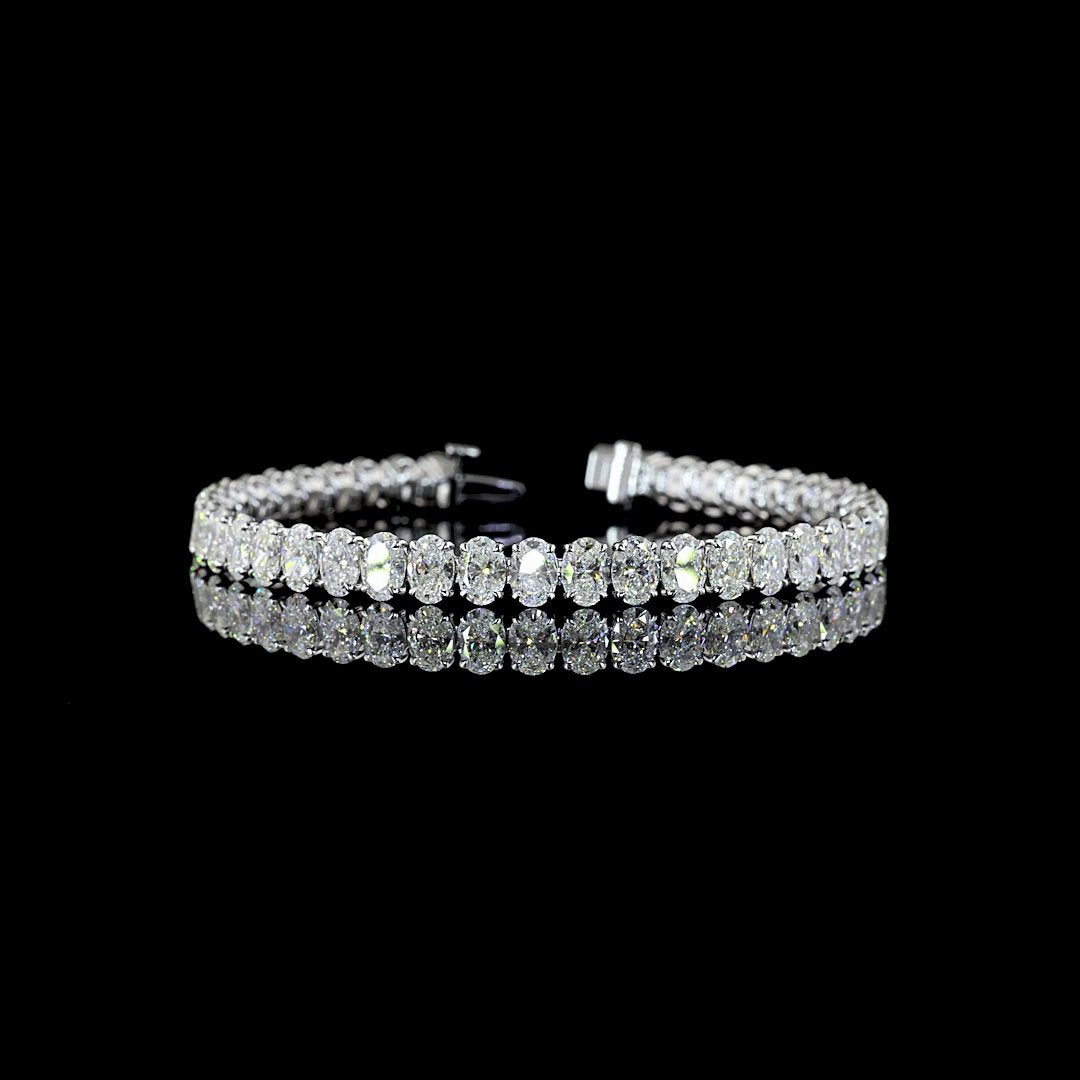 14kt White Gold Lab Diamond Tennis Bracelet