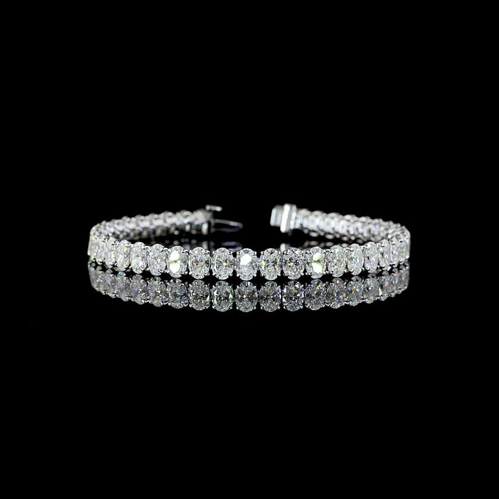14kt White Gold Lab Diamond Tennis Bracelet