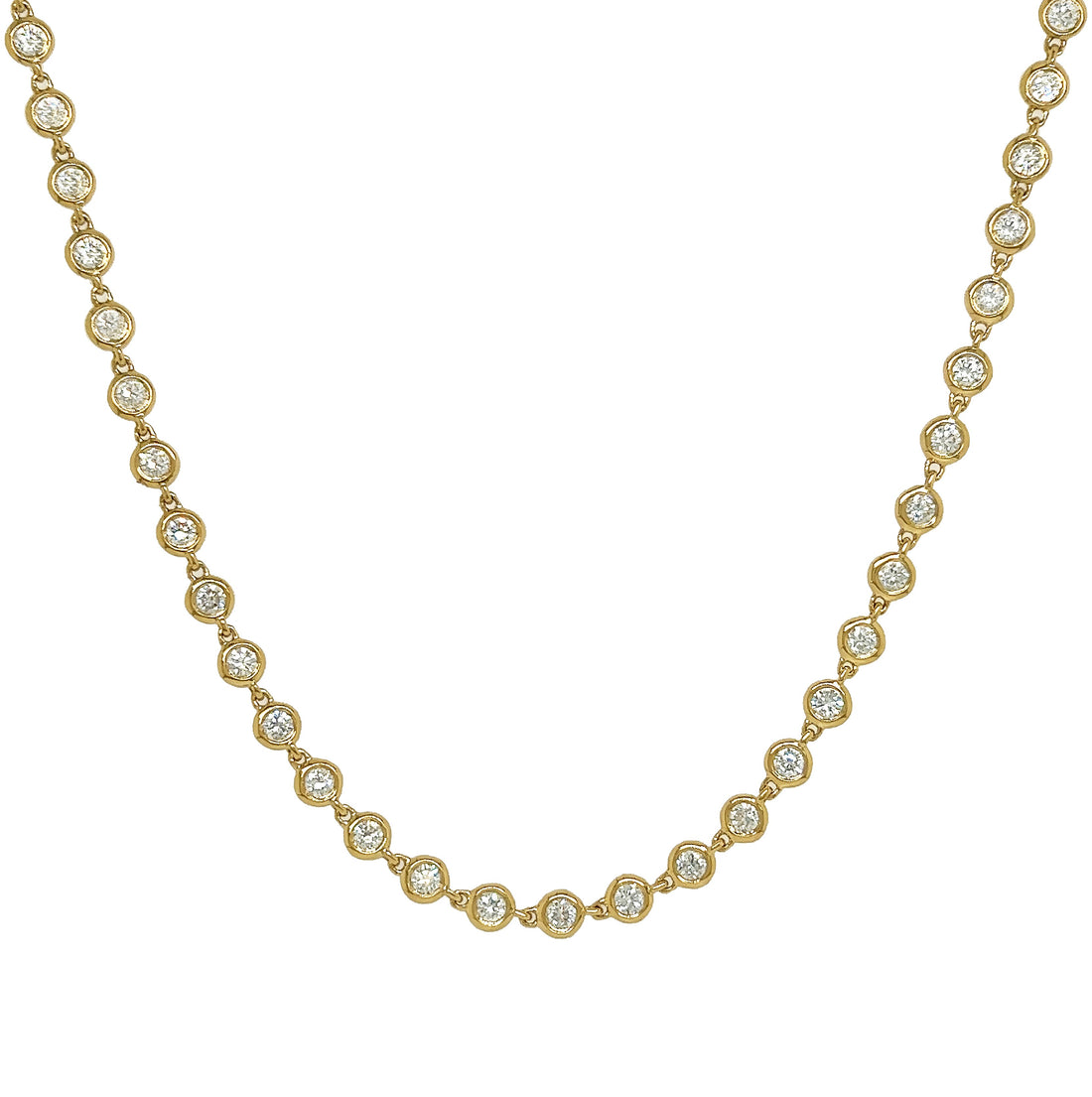 18kt Yellow Gold Diamonds-by-the Inch Necklace