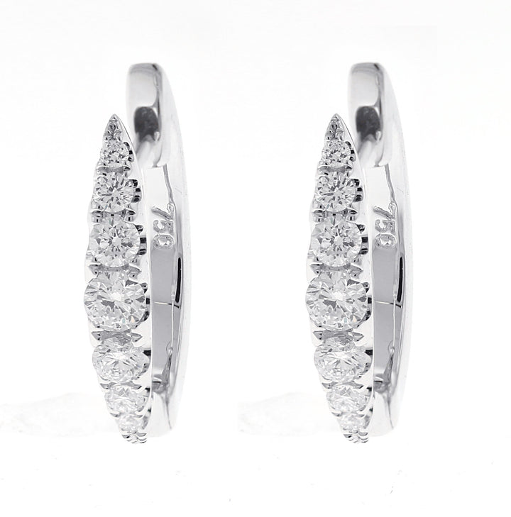 14kt White Gold Diamond Earrings