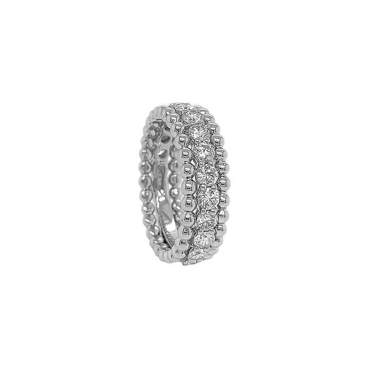 18kt White Gold Diamond Band