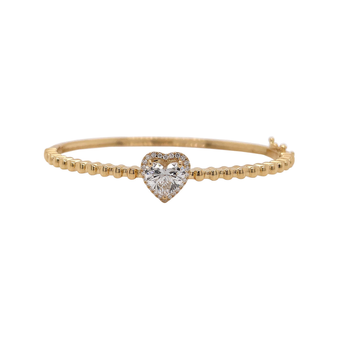 18kt Yellow Gold Diamond Bangle.