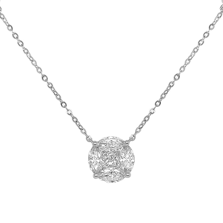 18Kt White Gold Diamond Pendant