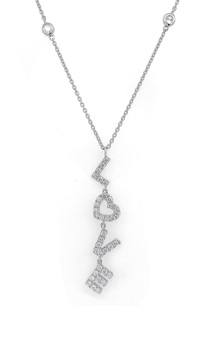 18kt White Gold Diamond Necklace