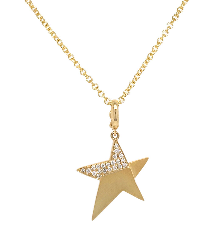 18kt Yellow Gold Diamond Pendant