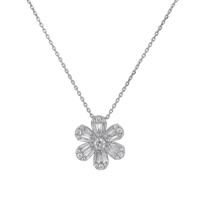 18Kt White Gold Diamond Pendant