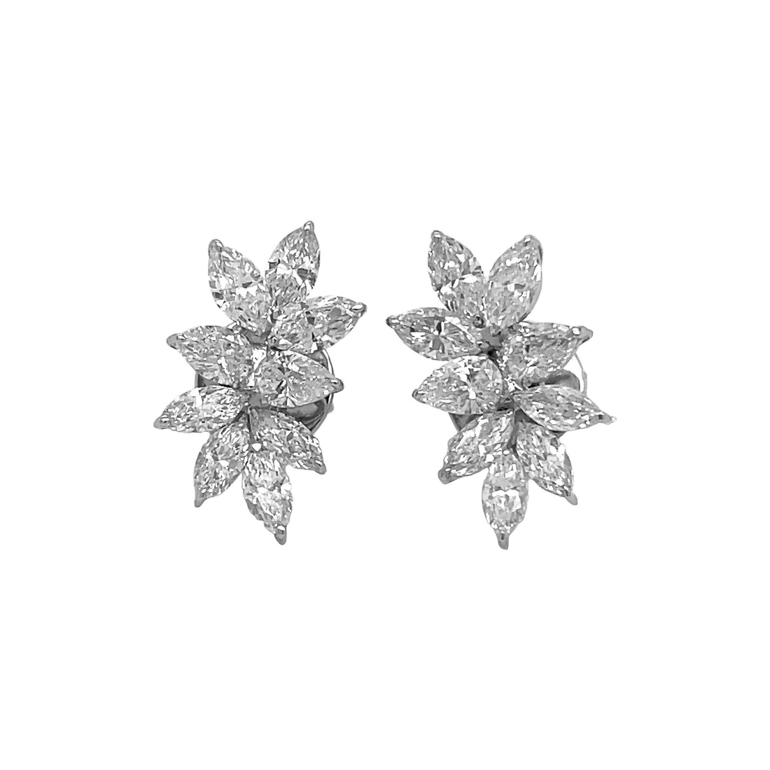 14kt White Gold Lab Diamond Earrings