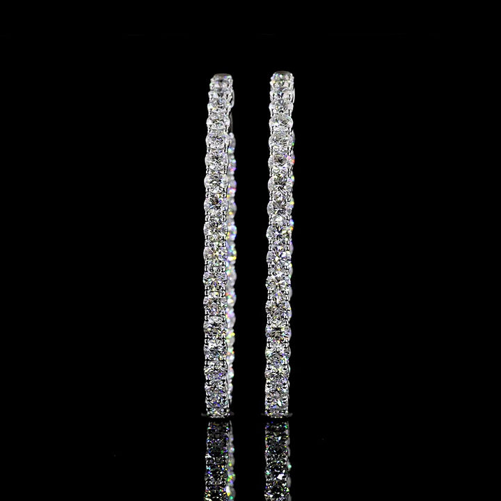 14kt Yellow Gold Lab Diamond Hoops