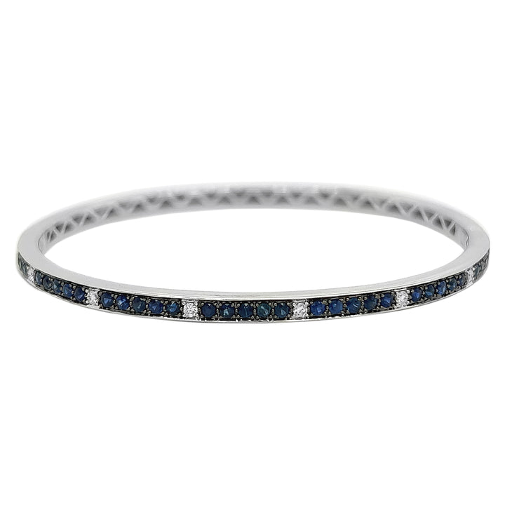 18kt White Gold Diamond Bangle