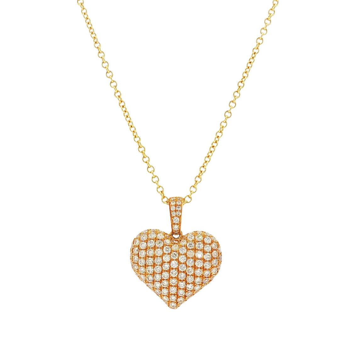 18kt Yellow Gold Diamond Pendant