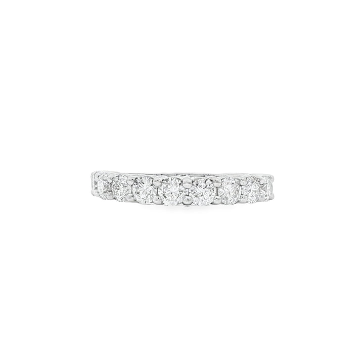 14kt White Gold Diamond Half-Way Band